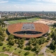 Luchtfoto van Sportcampus Zuiderpark in Den Haag